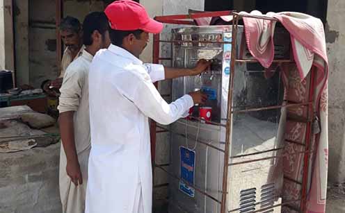 Installation of Water Coolers cover